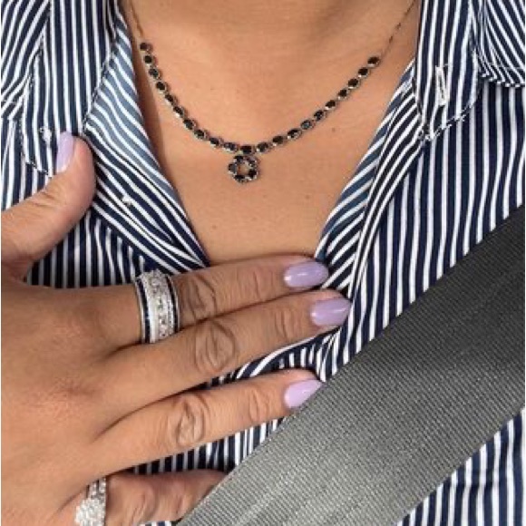 14k gold and  sapphire necklace - Picture 3 of 3